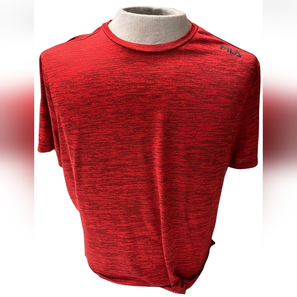 Fila Men's Heathered Crimson Tee